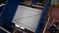 plate metal detector under conveyor bed 